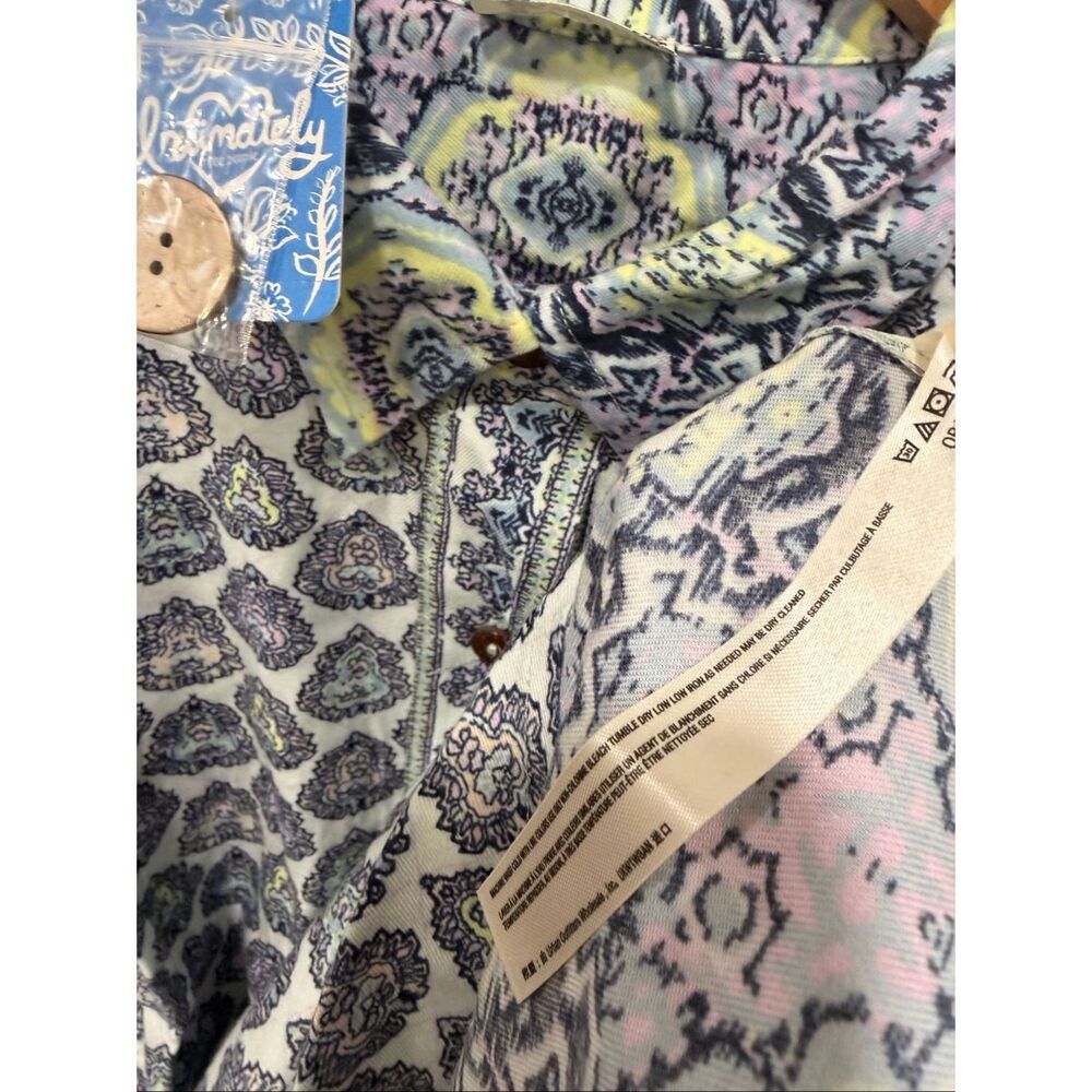 Free‎ People Sleep Shirt NWT Paisley Boho S - Picture 9 of 10